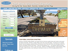Tablet Screenshot of delmar-vacationrentals.com